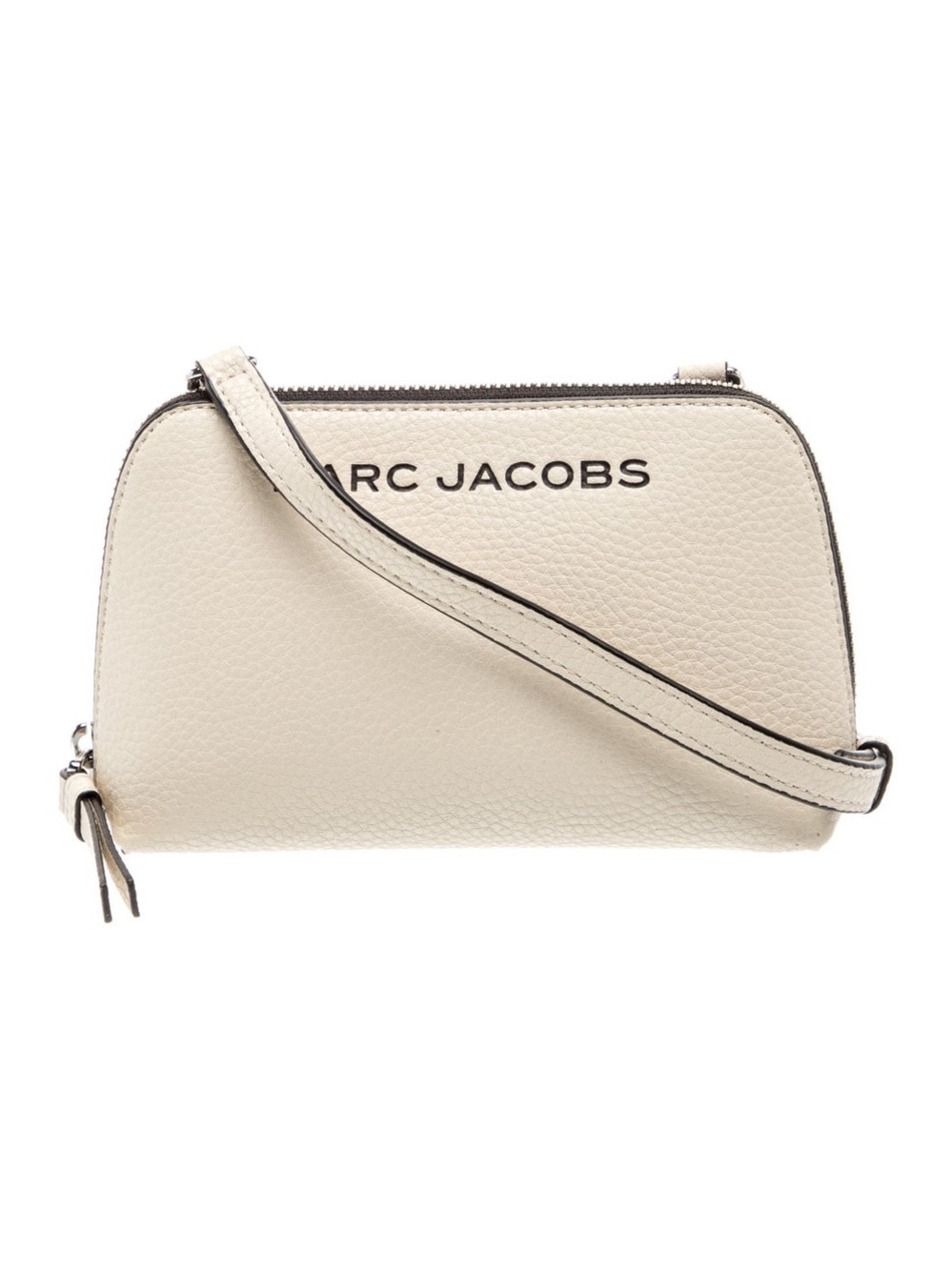 MARC JACOBS Pebbled marshmallow mini Leather Crossbody
